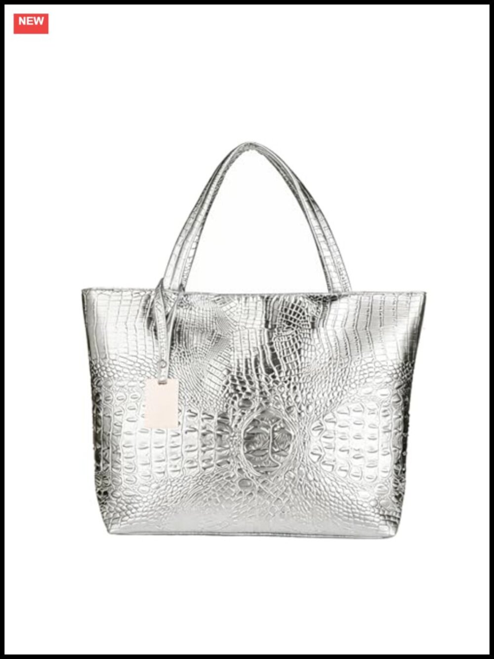 Large Faux Leather Crocodile Hobo Tote Shoulder Bag Travel Satchel